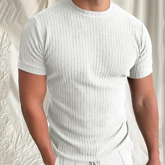 Liam | Men's Tailored Fit Knitted T-Shirt