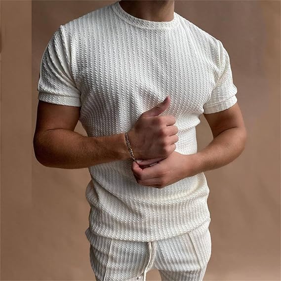 Liam | Men's Tailored Fit Knitted T-Shirt