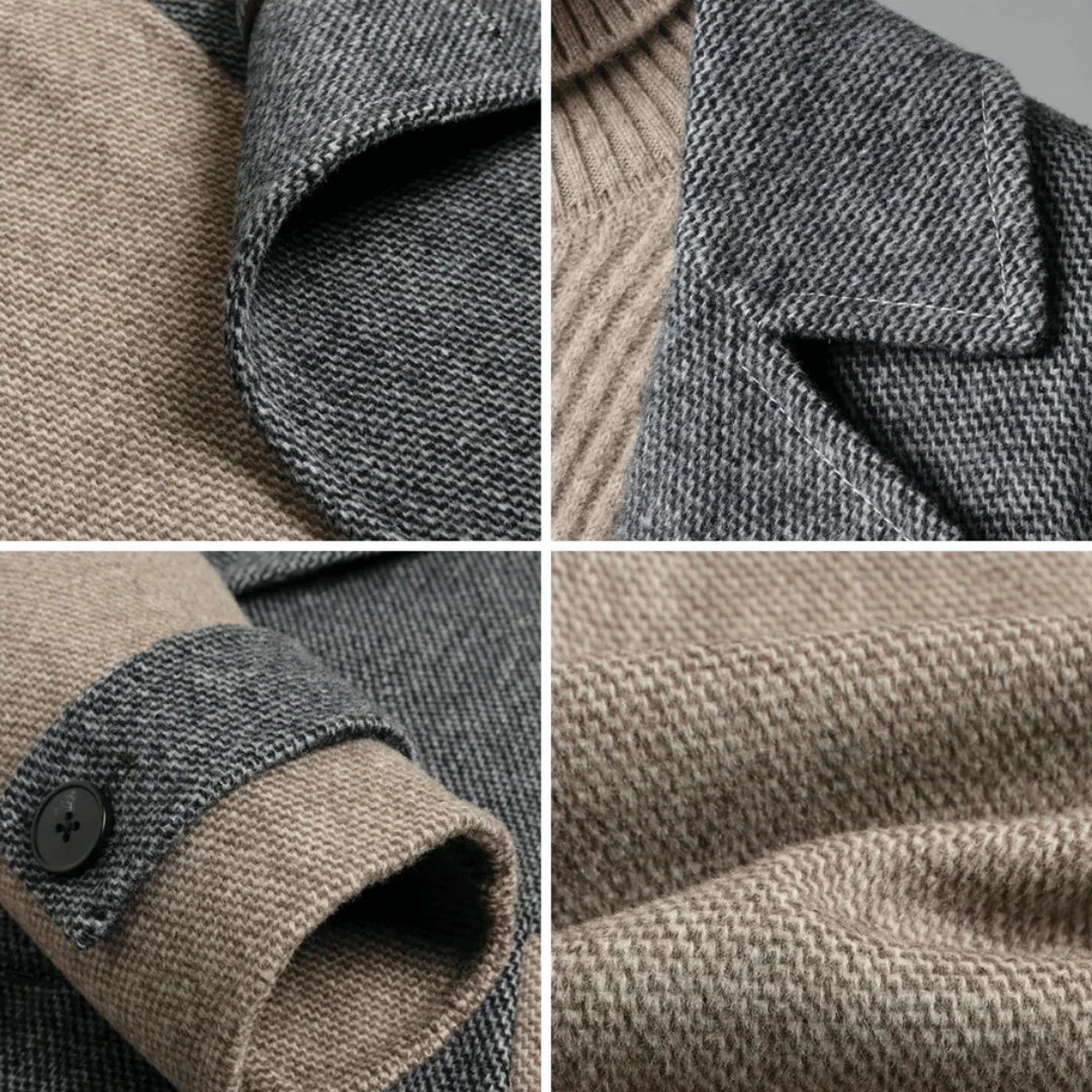 Women's Long Knit Trench Coat