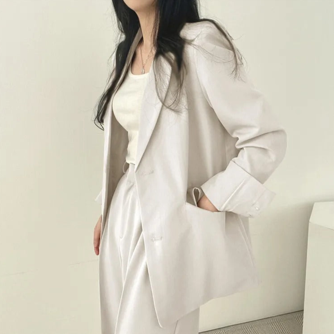 Women's Fashionable Two-Piece Workwear Set