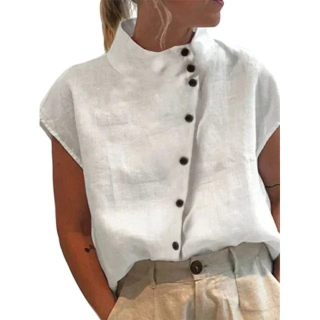 Grace | Women's Elegant Stand Collar Top