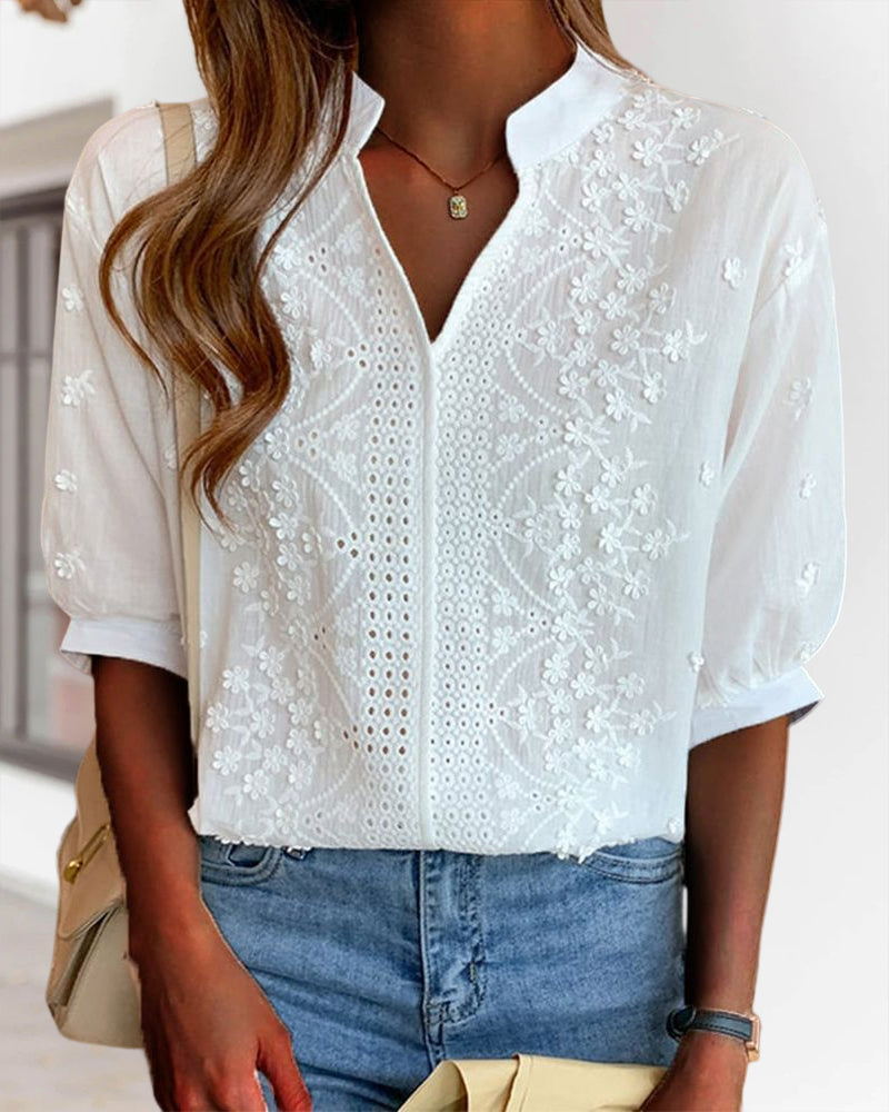 Harper | Women's Solid V-Neck Top