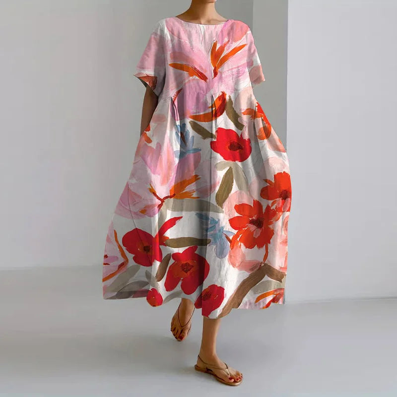 Zoe | Floral Summer Dress with Slim Fit
