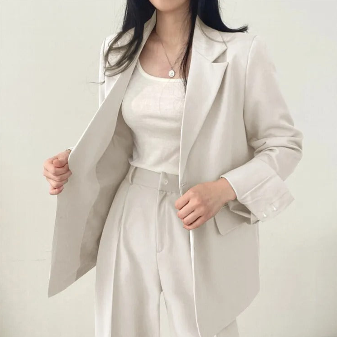 Women's Fashionable Two-Piece Workwear Set