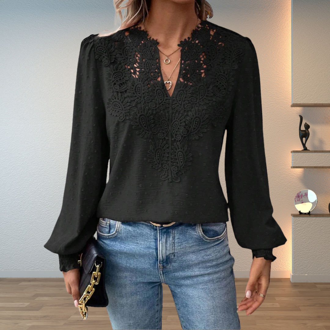 Chelsea | Elegant Lace Detail Blouse