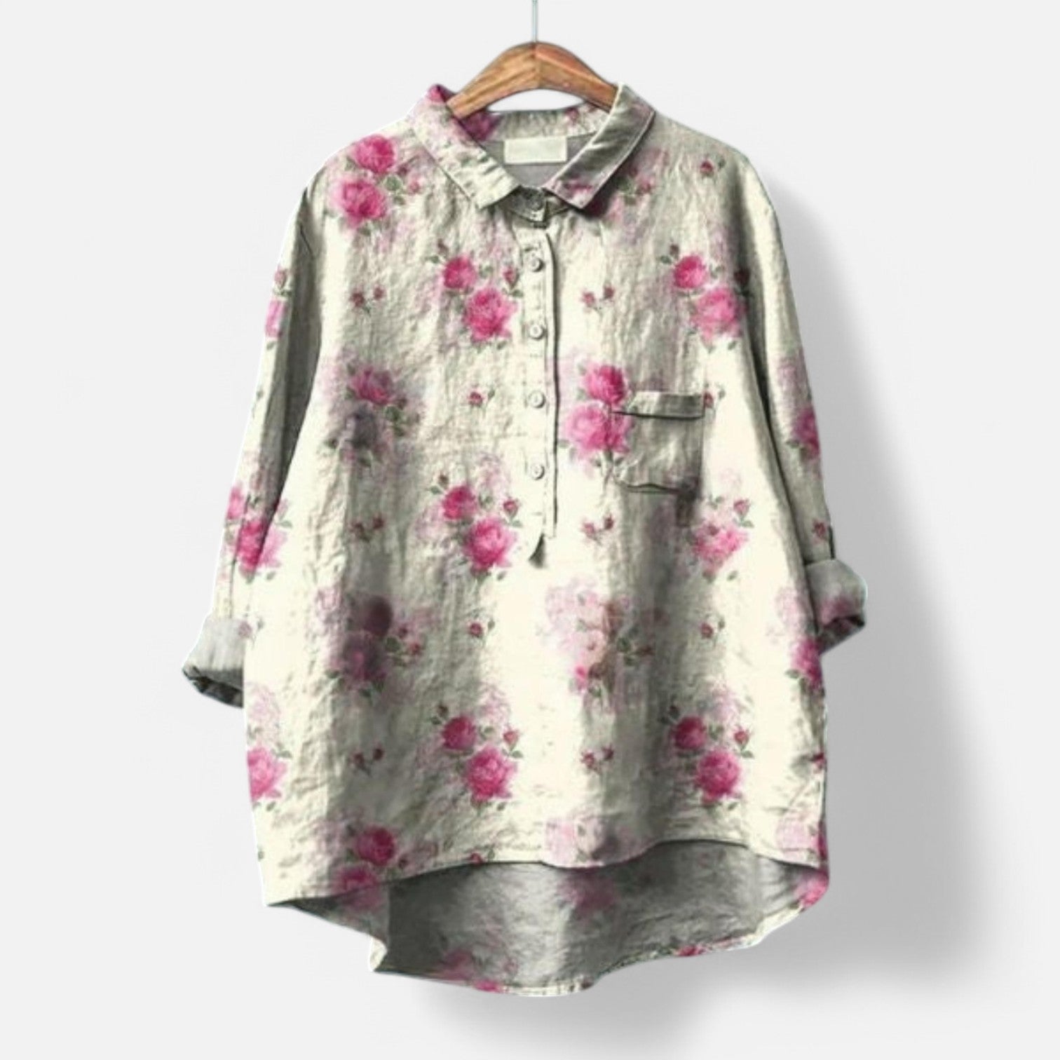 Lily | Elegant Floral Loose Fit Blouse
