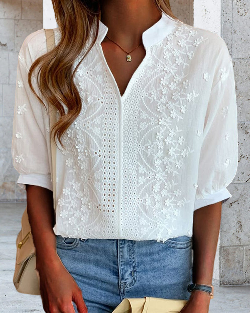 Harper | Women's Solid V-Neck Top