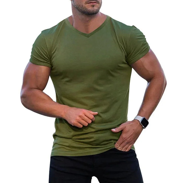 Isaac | Men's Slim-Fit V-Neck T-Shirt