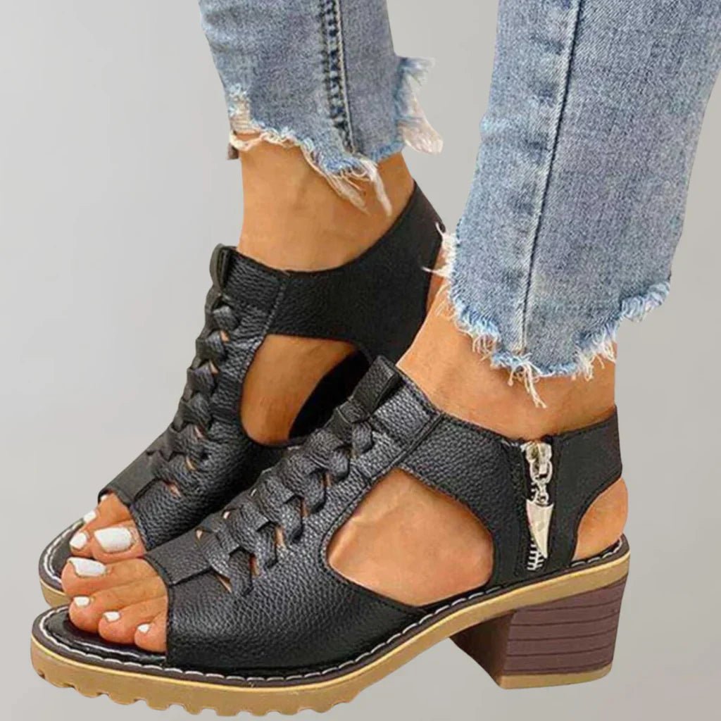 Sienna | Women's Adjustable Strap Leather Sandals