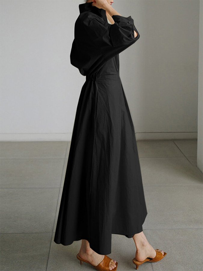 Lily | Elegant Button-Up Shirt Dress for Women