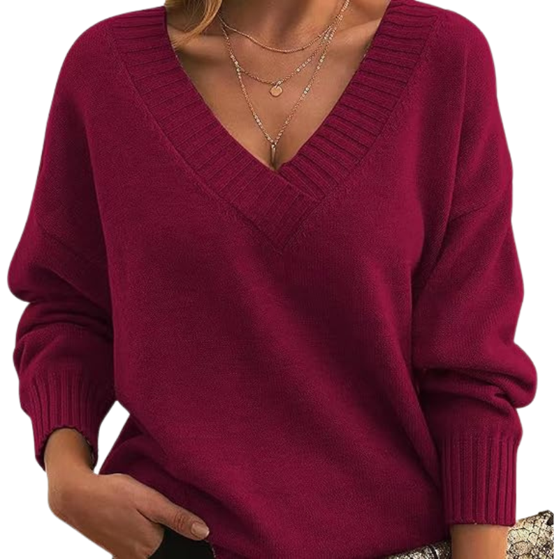 Chloe | Chic V-Neck Sweater for Women