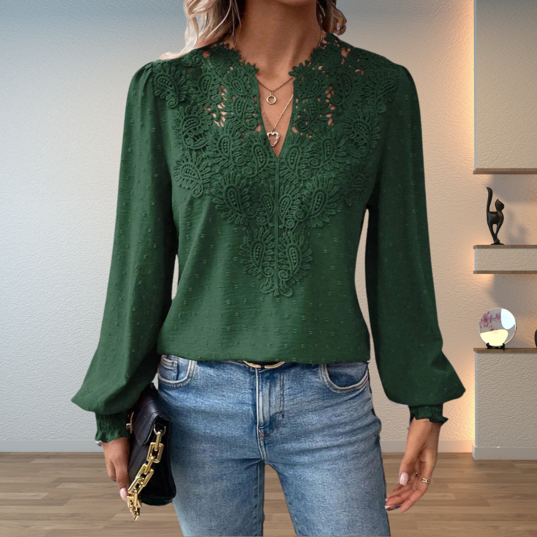 Chelsea | Elegant Lace Detail Blouse