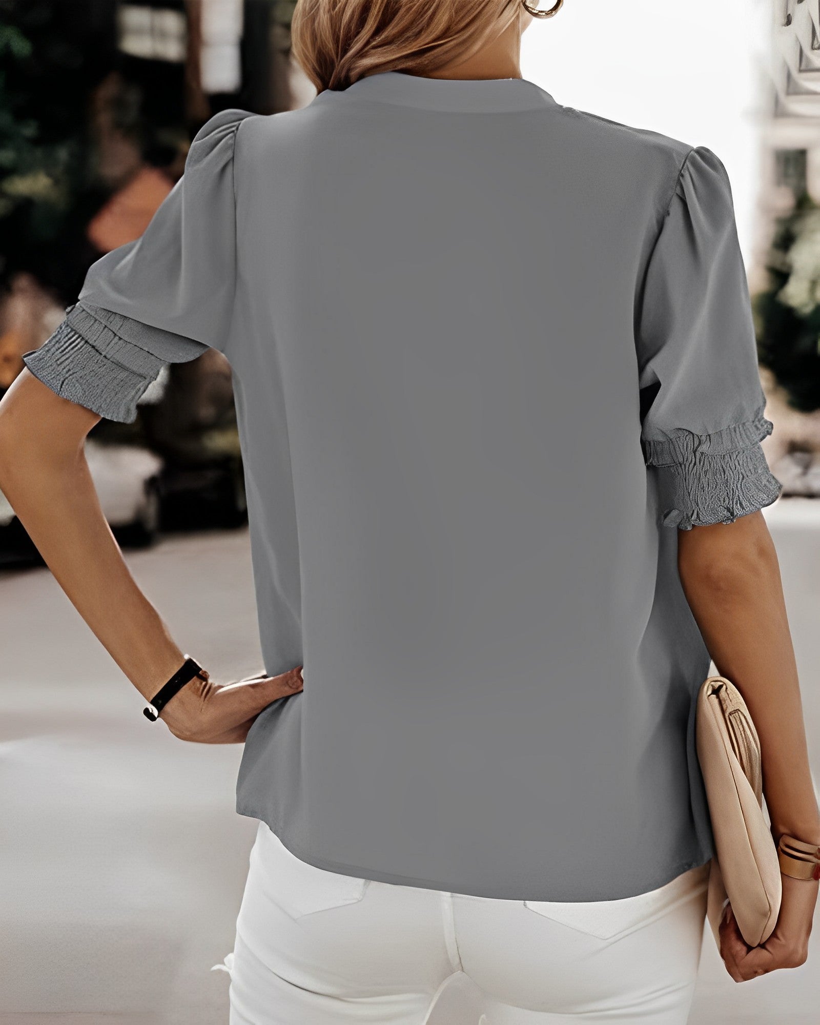 Ava | Women's V-Neck Short Sleeve Top