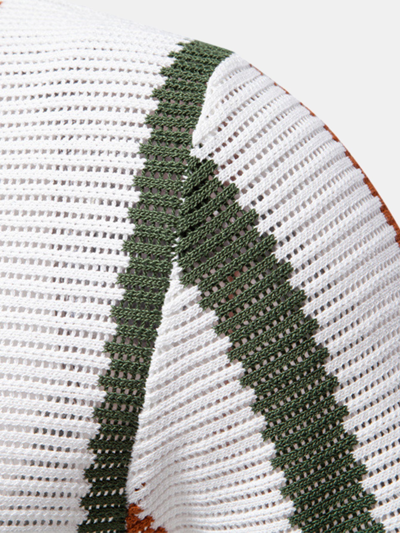 Lucas | Men's Stripe Knit Polo Shirt