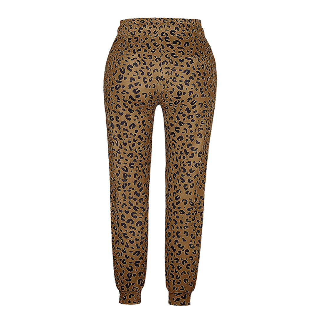 Wild Leopard Print Trousers