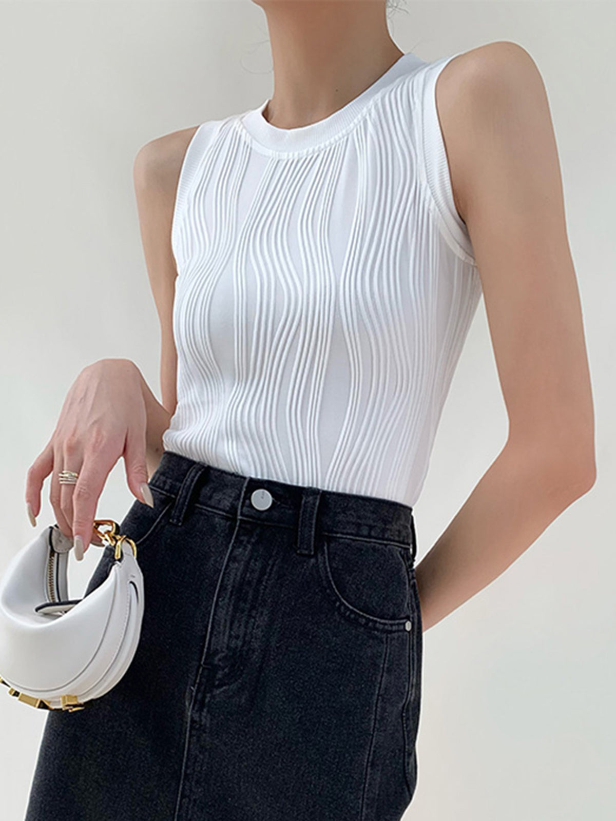 Sienna | Ribbed Slim Fit Summer Tank Top