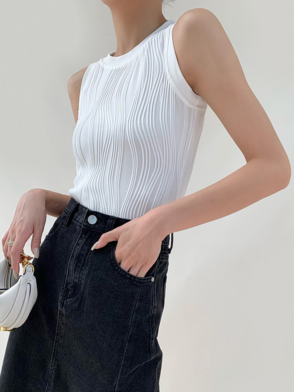 Sienna | Ribbed Slim Fit Summer Tank Top