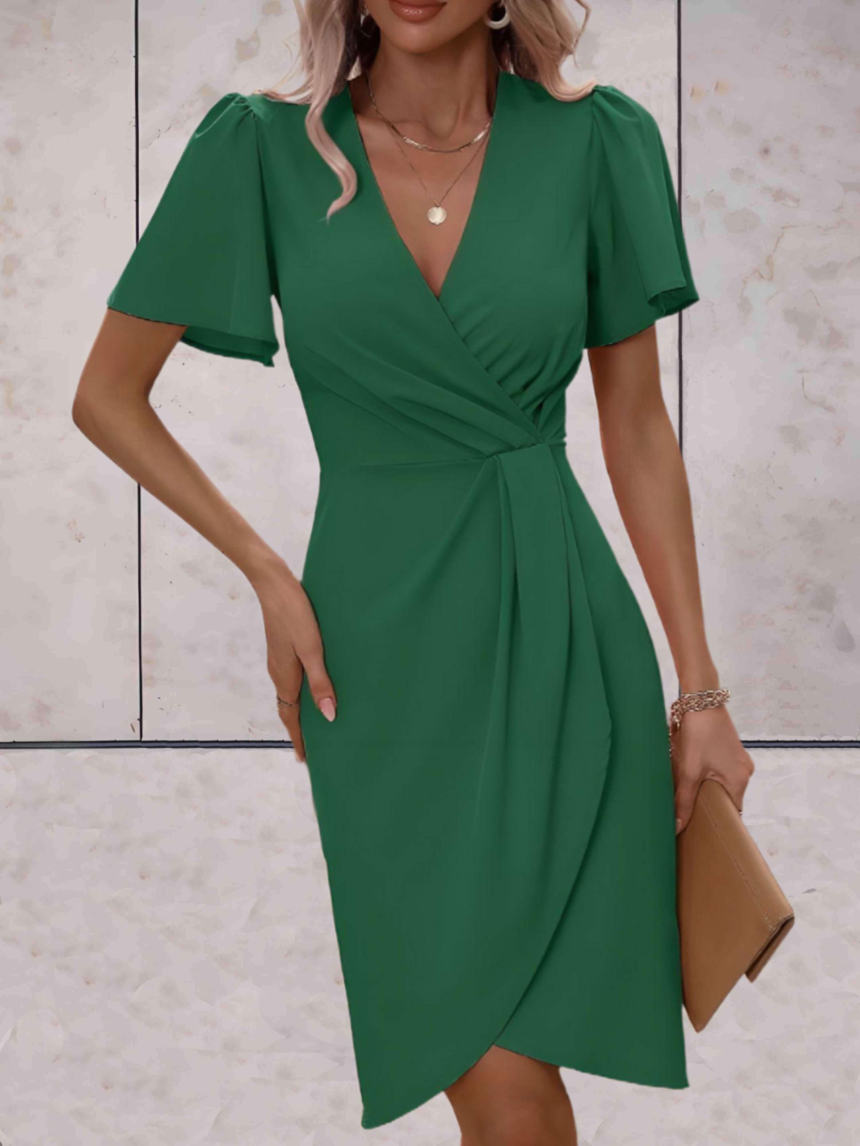 Jasmine | Elegant Wrap Dress with V-Neckline