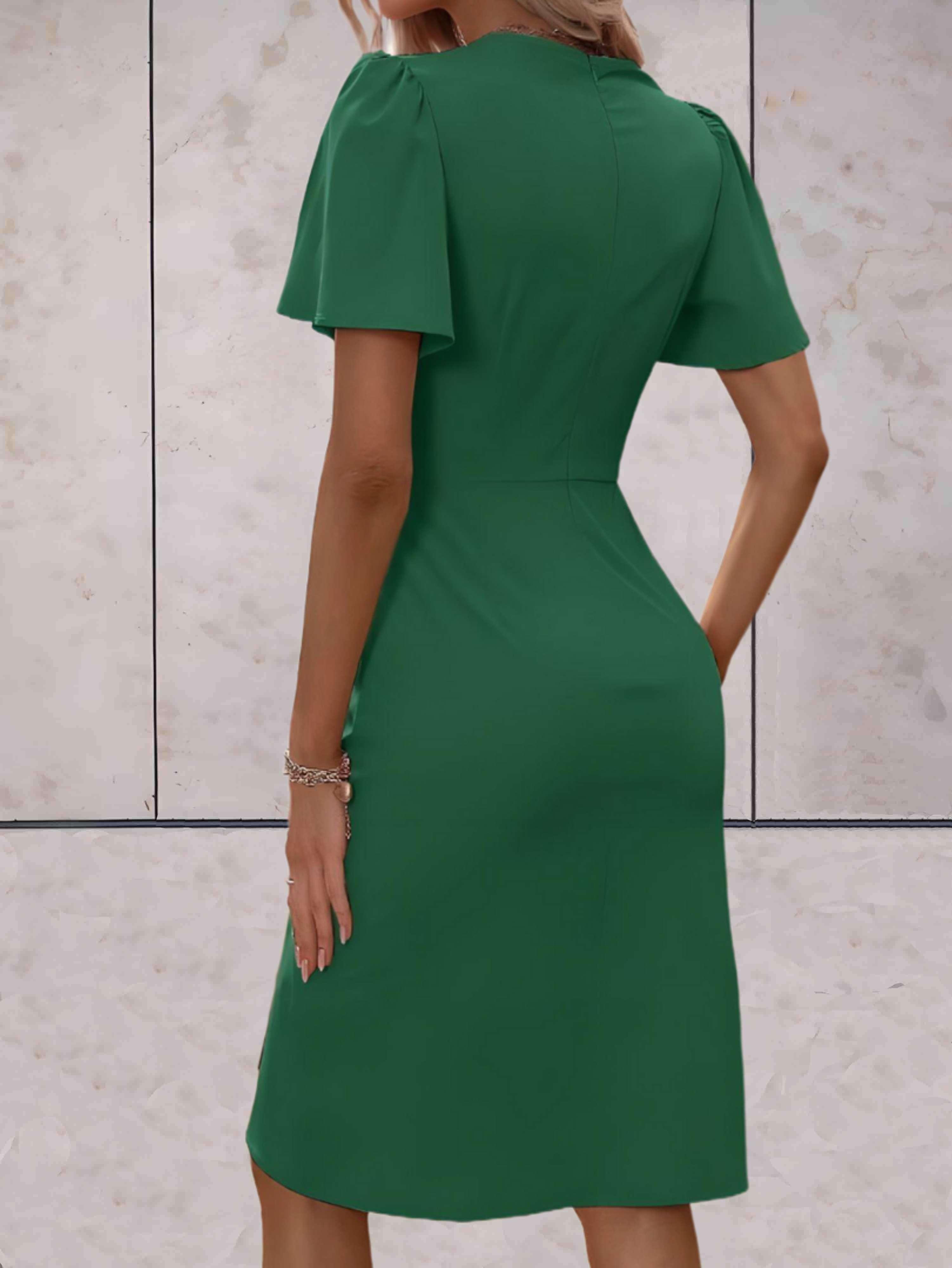 Jasmine | Elegant Wrap Dress with V-Neckline