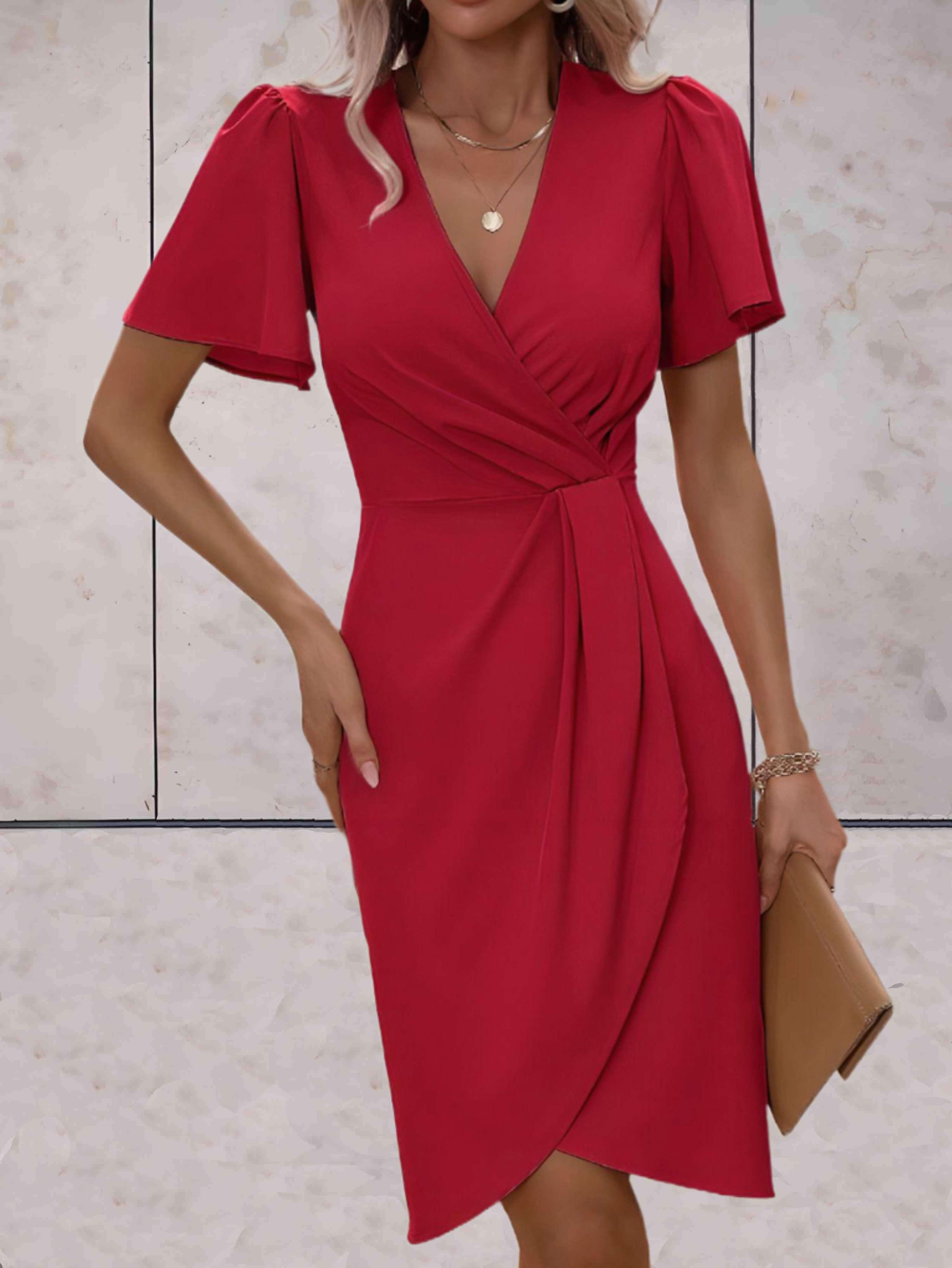 Jasmine | Elegant Wrap Dress with V-Neckline