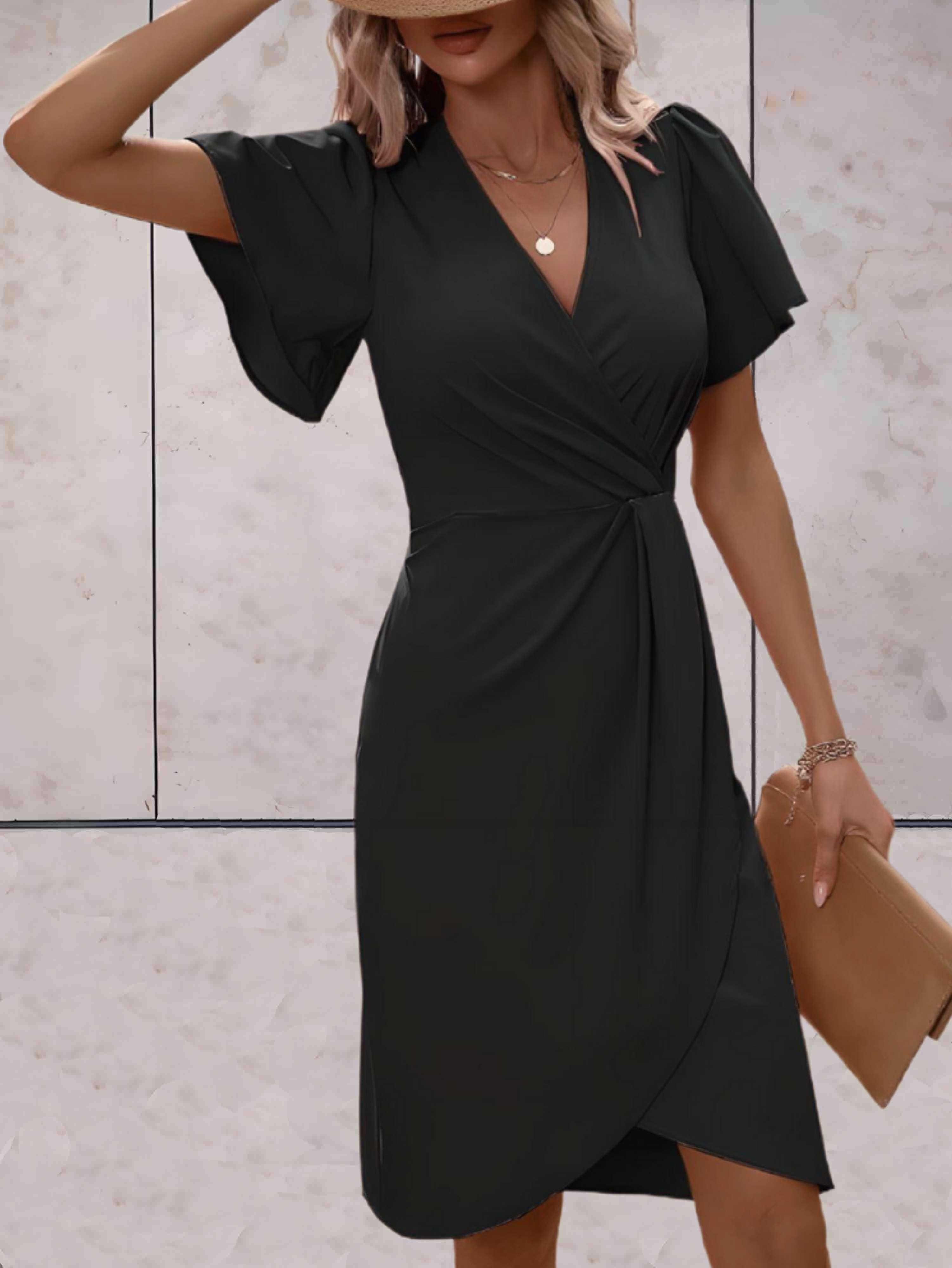 Jasmine | Elegant Wrap Dress with V-Neckline