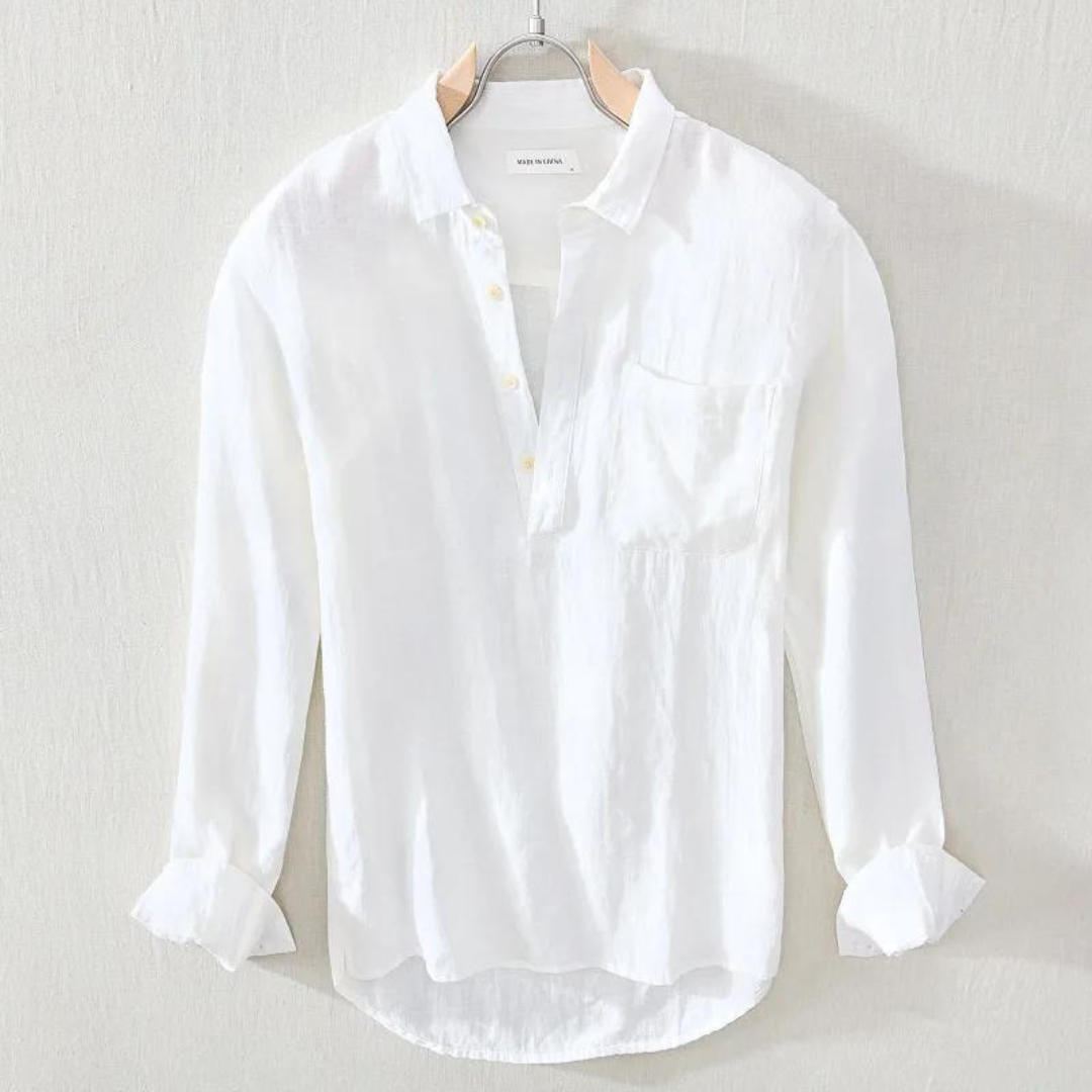 Mason | Sorrento Linen Popover Shirt