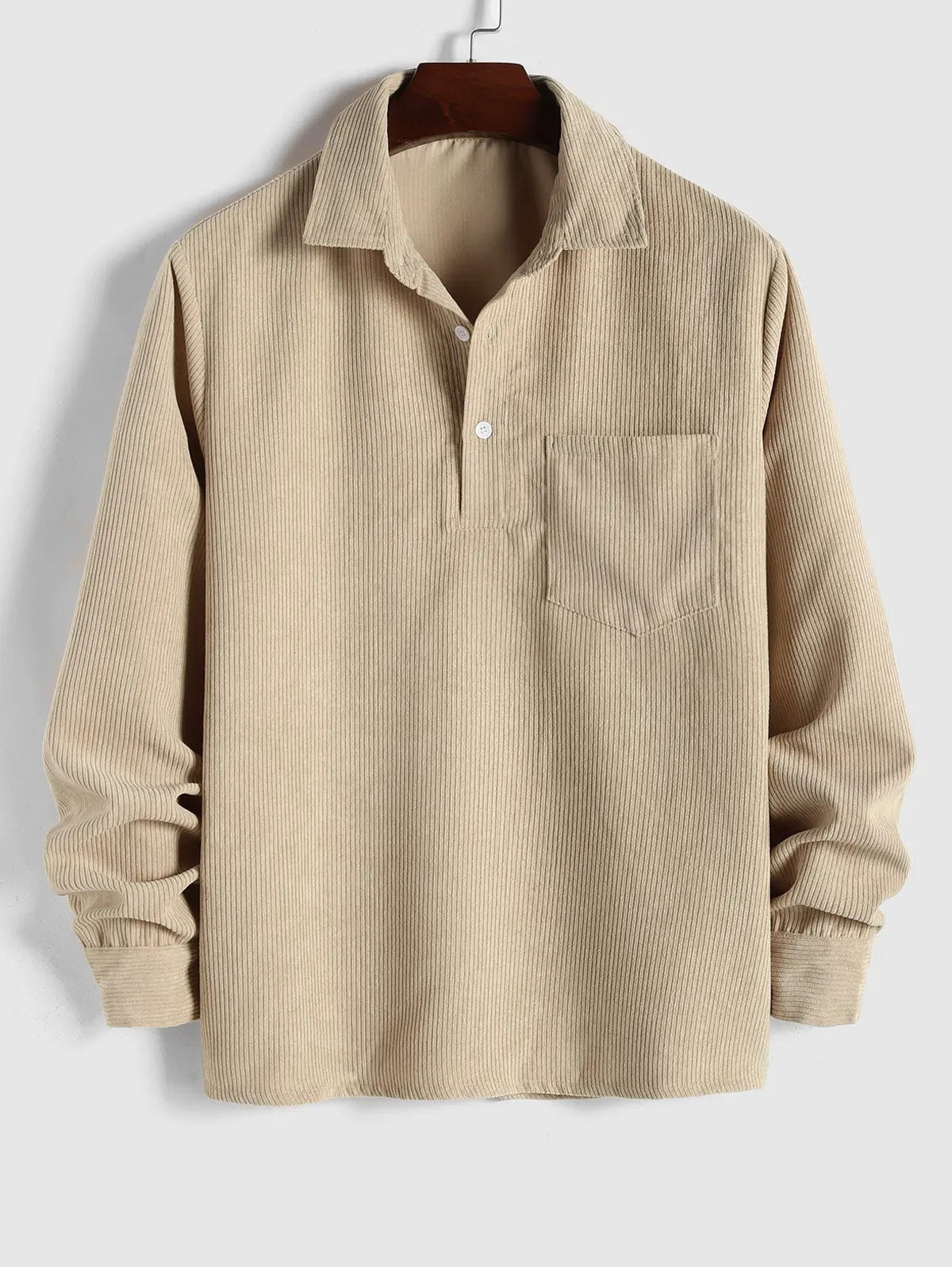 Men's Premium Corduroy Long-Sleeve Shirt