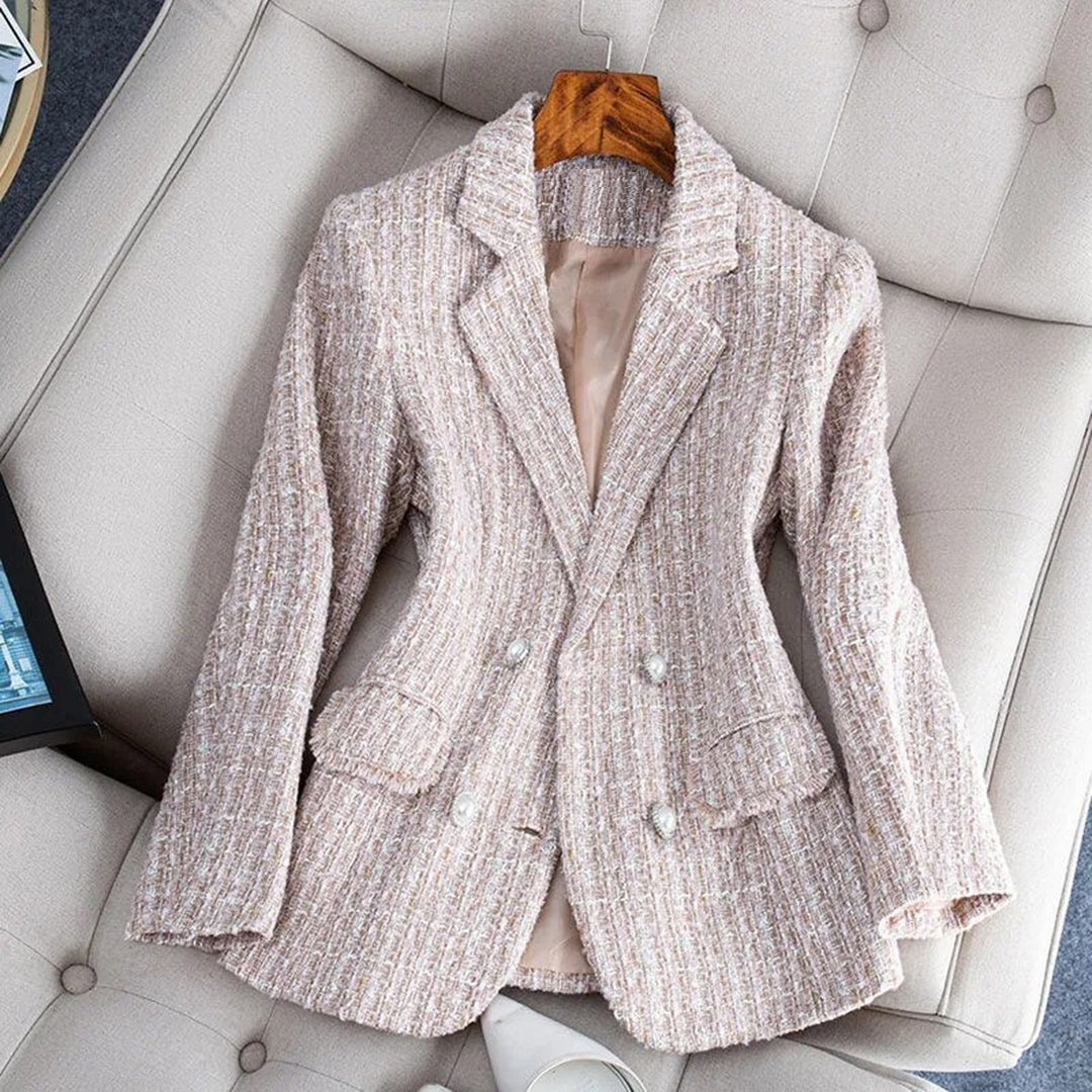 Tailored Checkered Blazer Jacket