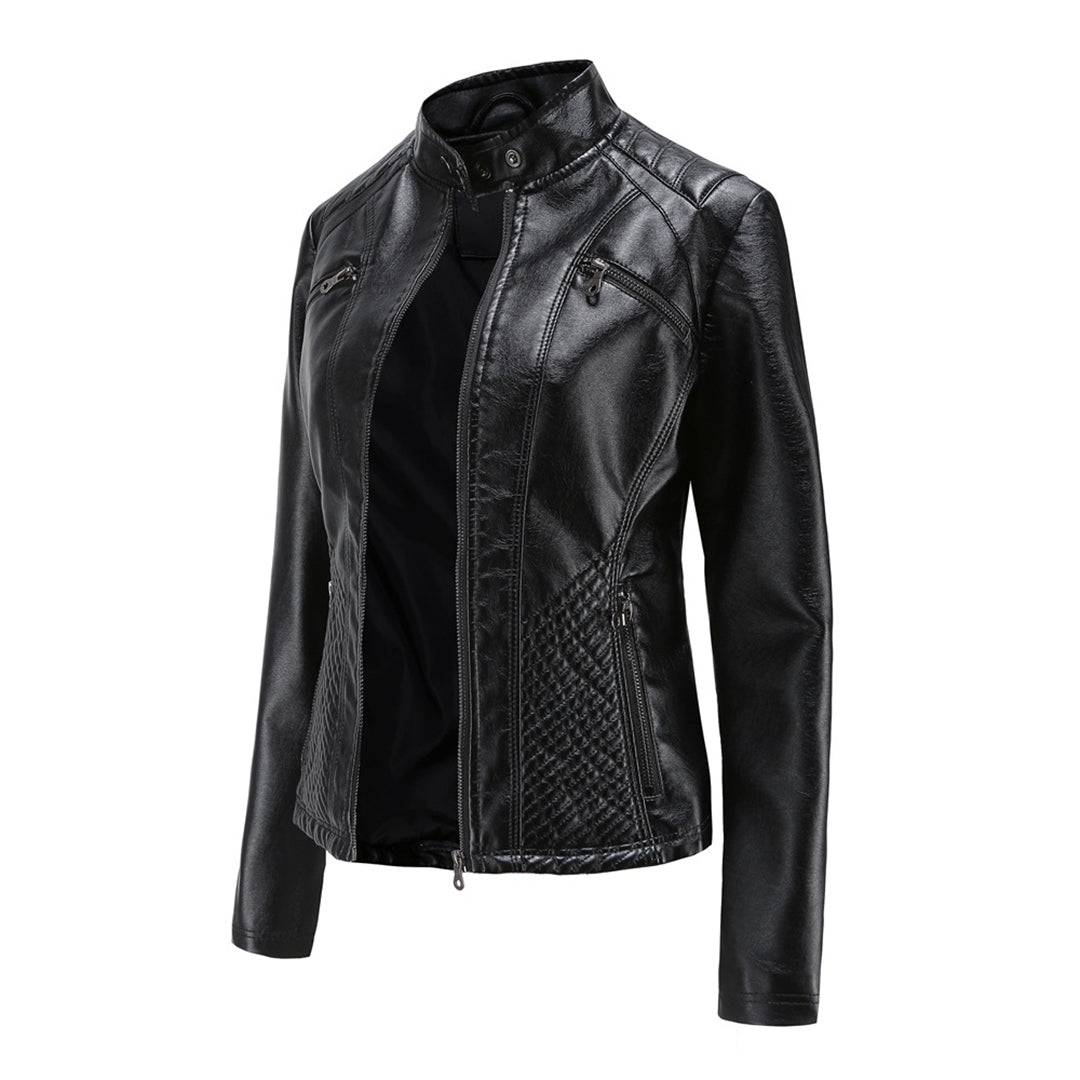 Women's Stylish Leather Jacket – Classic, Chic & Versatile