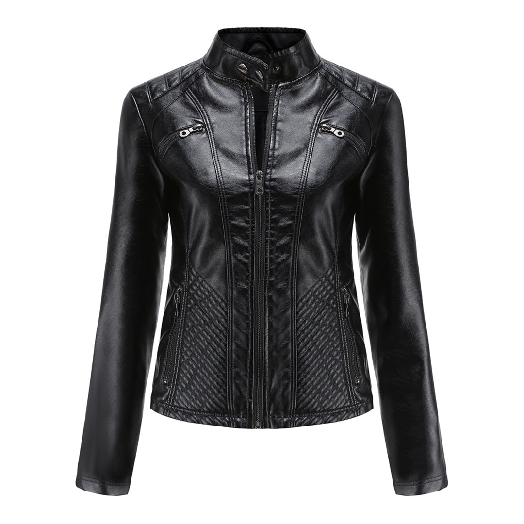 Women's Stylish Leather Jacket – Classic, Chic & Versatile