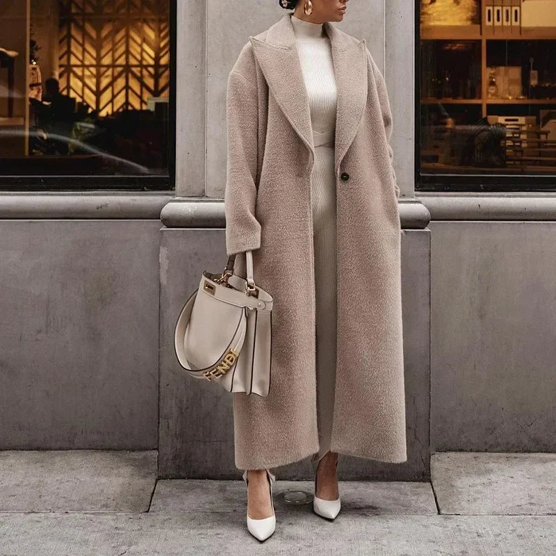 Women's Warm Winter Trench Coat | Long
