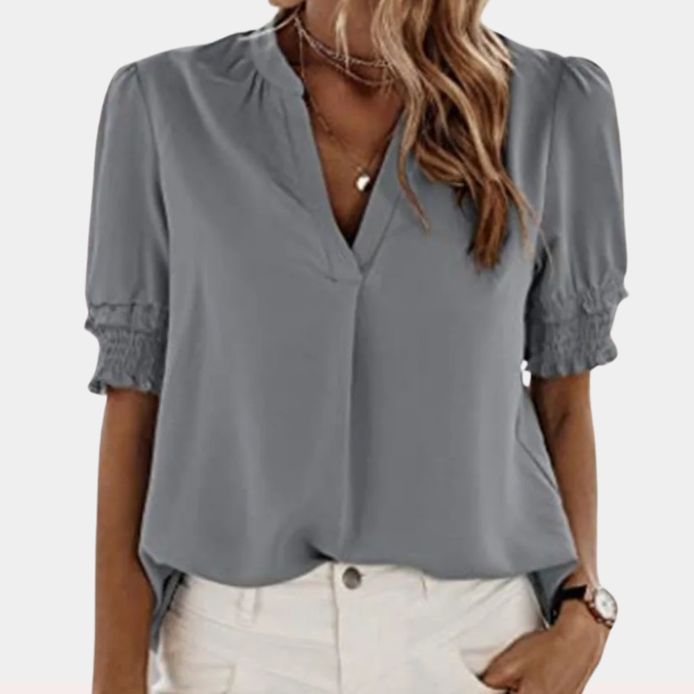 DAISY | Basic v-neck blouse