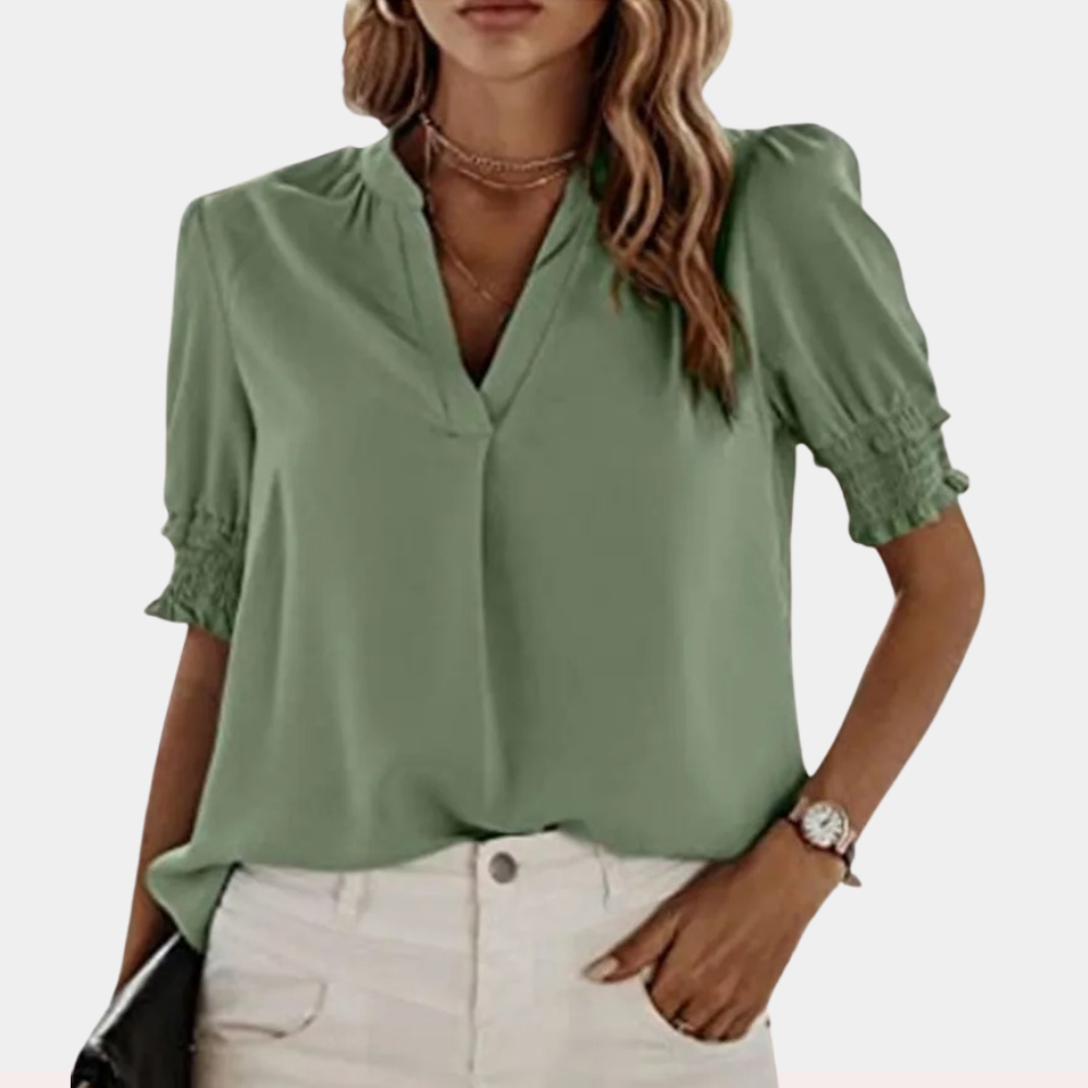 DAISY | Basic v-neck blouse