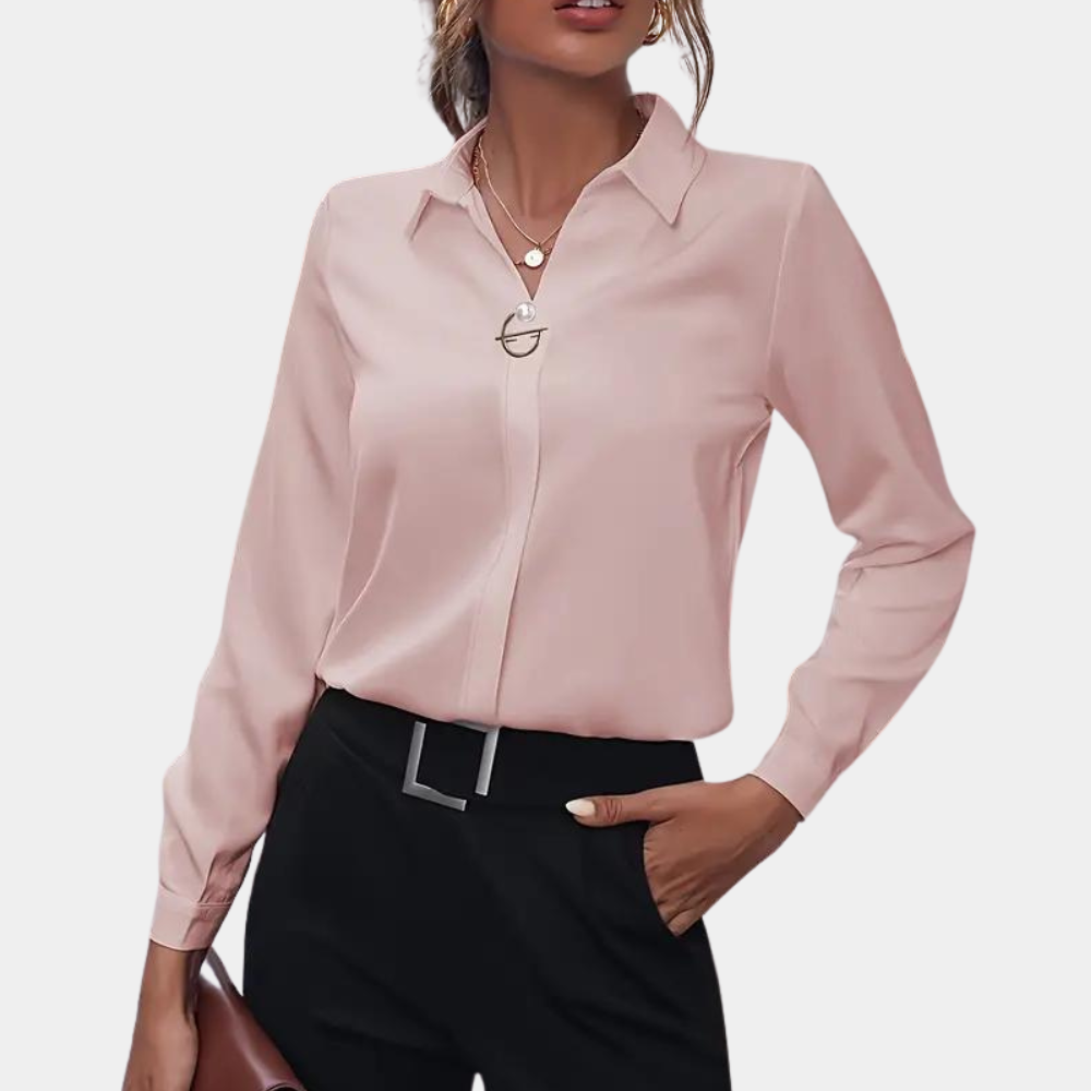ENYA | Refined solid color blouse