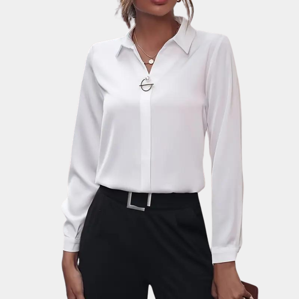ENYA | Refined solid color blouse