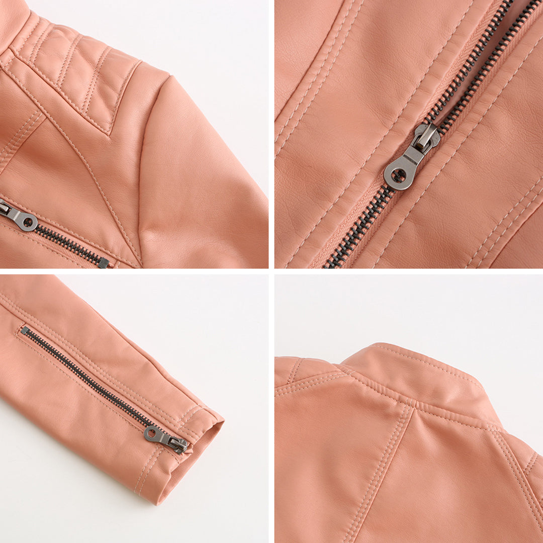Women's Stylish Leather Jacket – Classic, Chic & Versatile