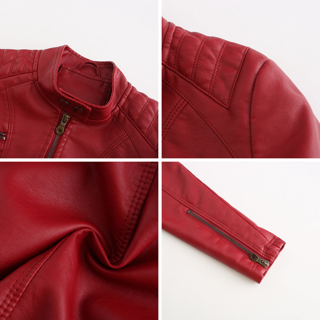 Women's Stylish Leather Jacket – Classic, Chic & Versatile
