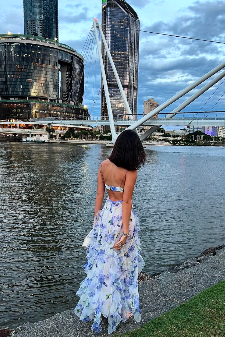 Leah | Elegant Floral Maxi Dress for Women