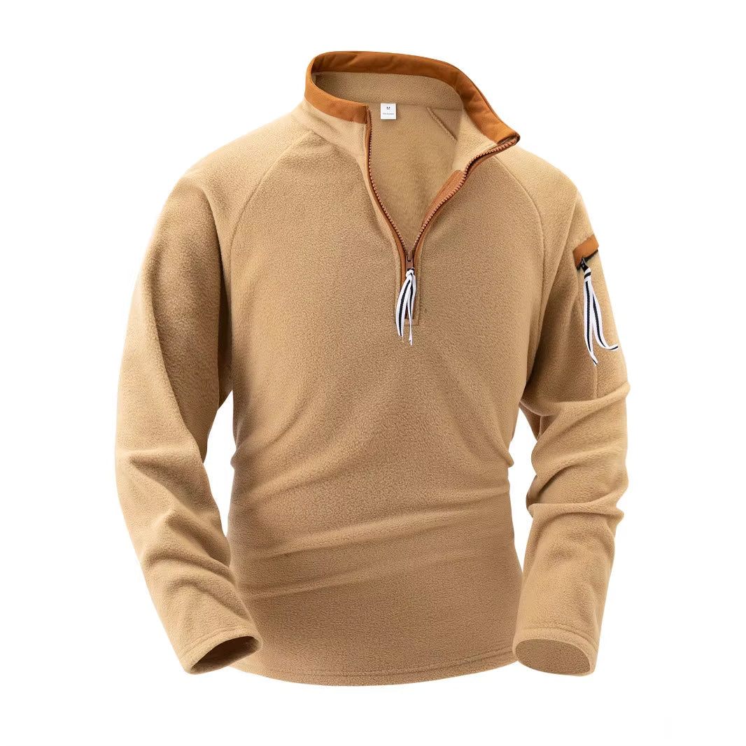 Men's Zip Neck Warm Elegant Sweater