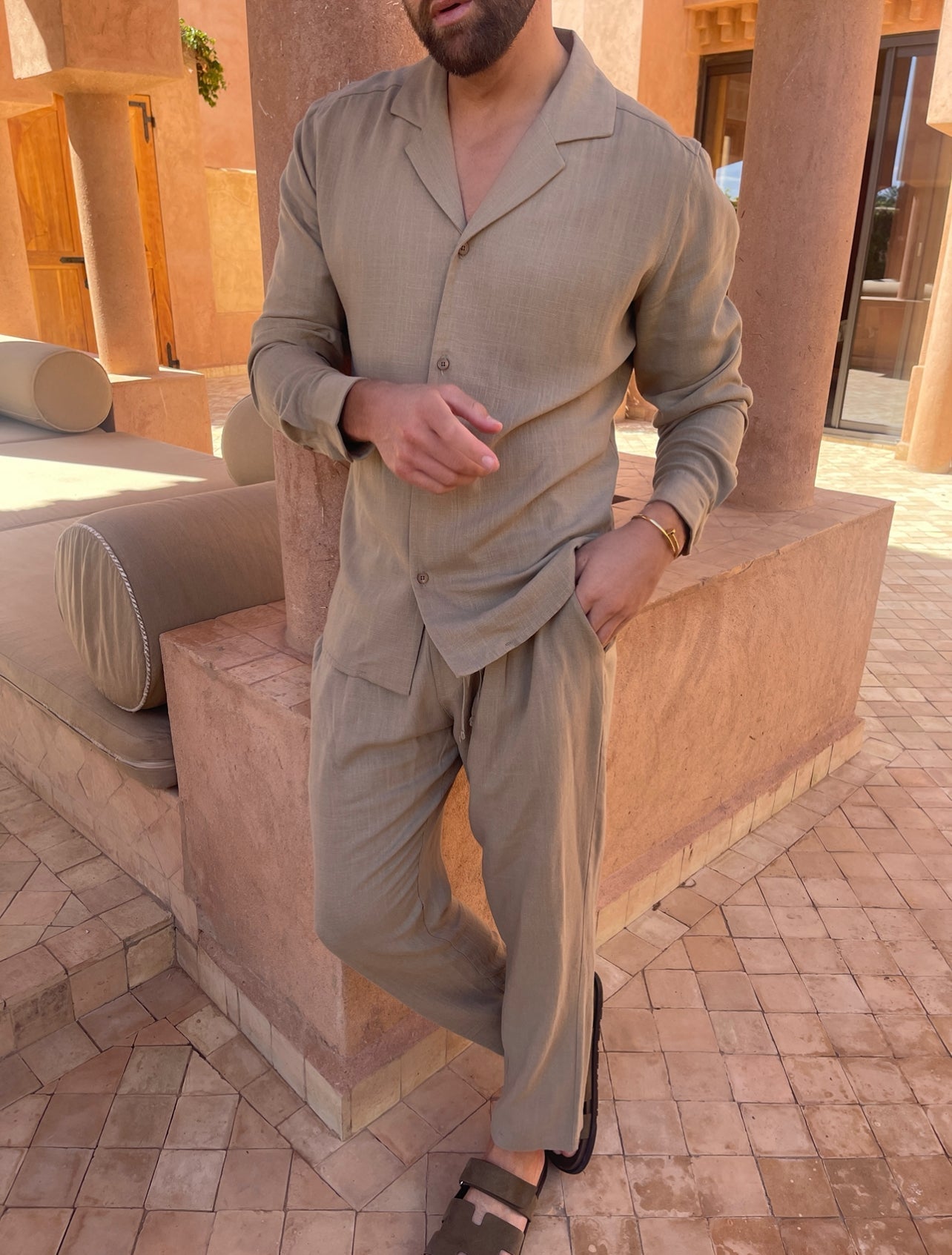 Mason | Men's Lightweight Linen Lounge Set