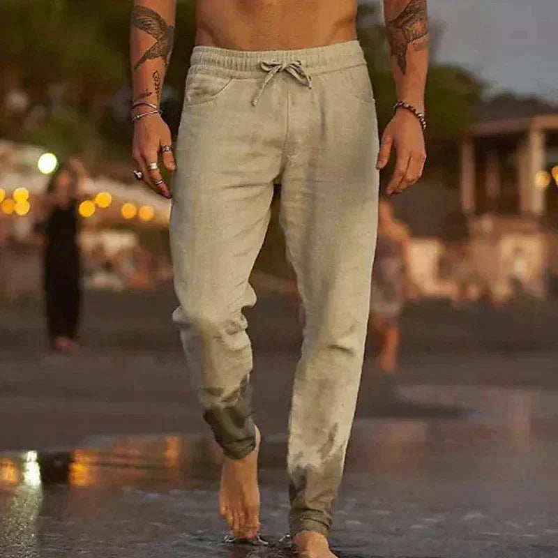 Cooper | Men's Lightweight Breathable Linen Trousers
