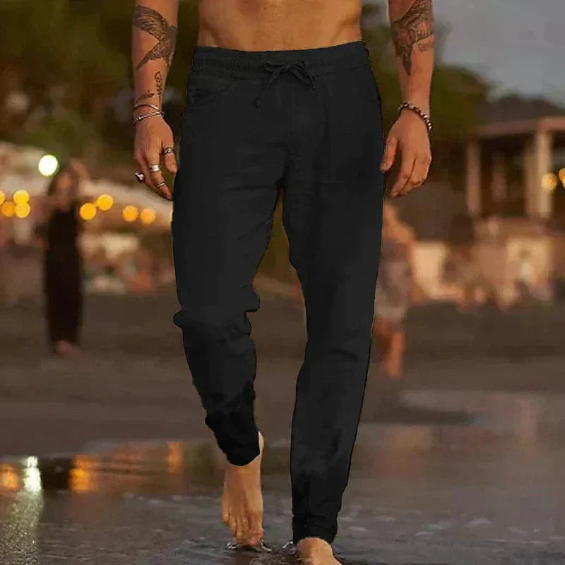 Cooper | Men's Lightweight Breathable Linen Trousers