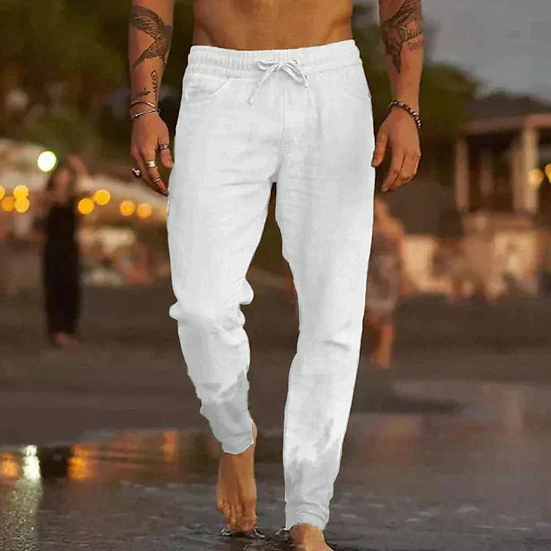 Cooper | Men's Lightweight Breathable Linen Trousers