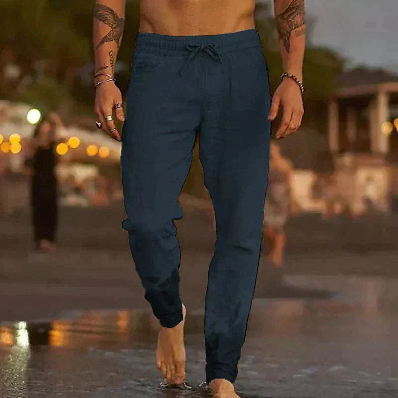 Cooper | Men's Lightweight Breathable Linen Trousers