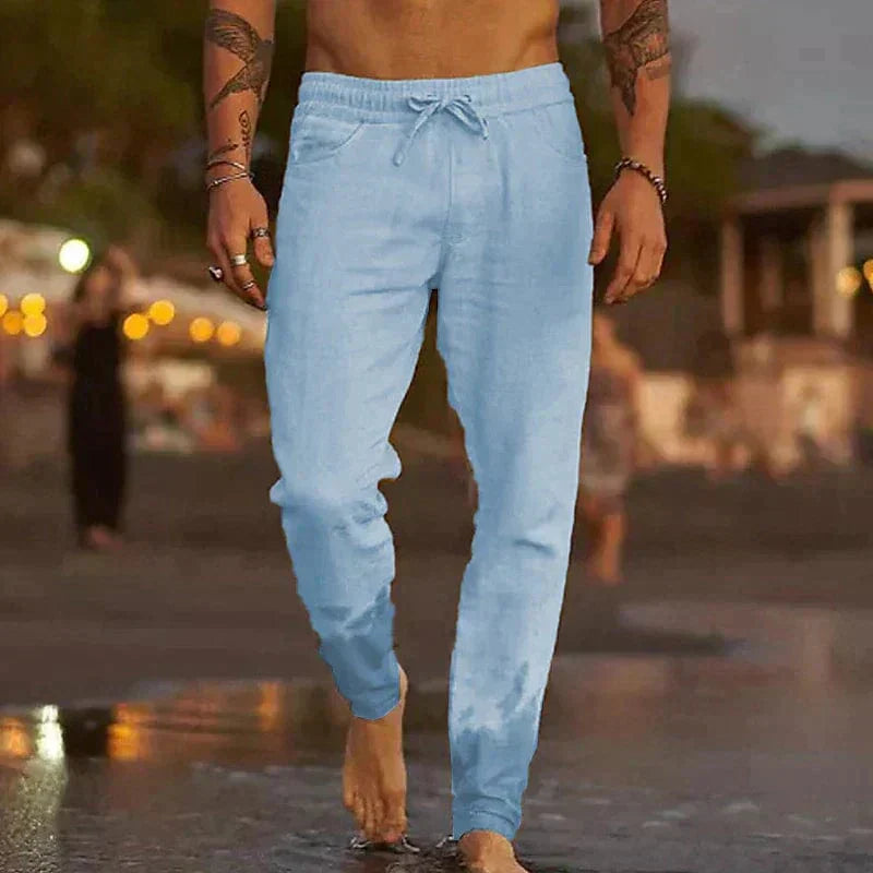 Cooper | Men's Lightweight Breathable Linen Trousers