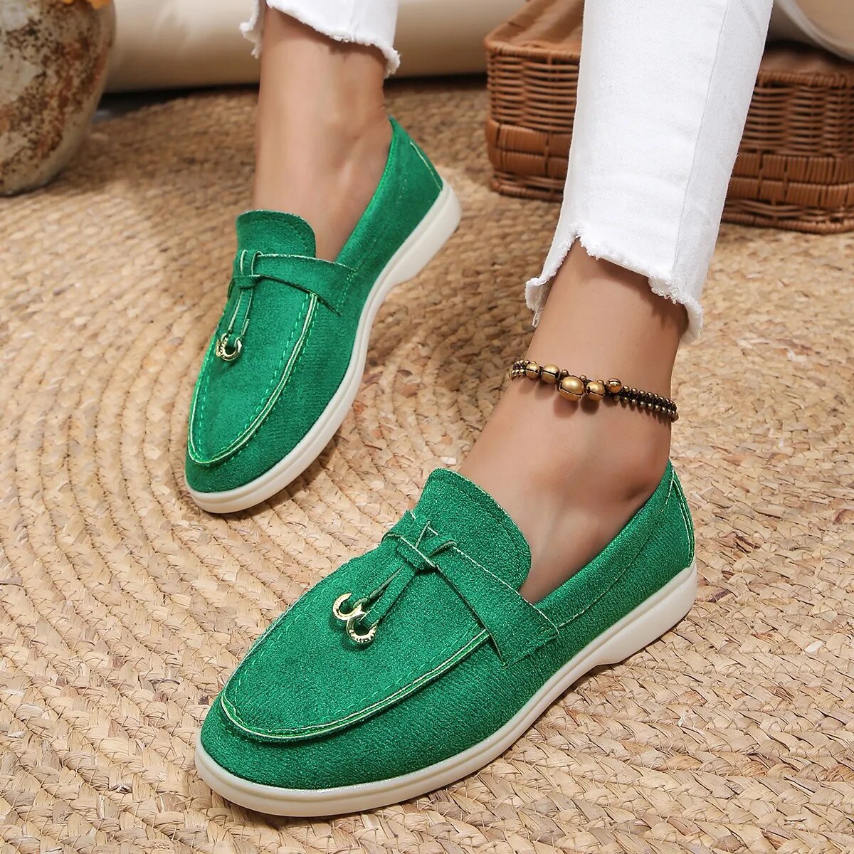 Hazel | Elegant Suede Loafers for Women