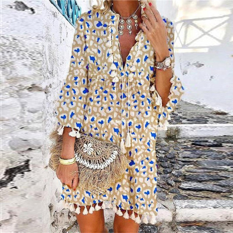 Violet | Vintage Summer Dress with V-Neck