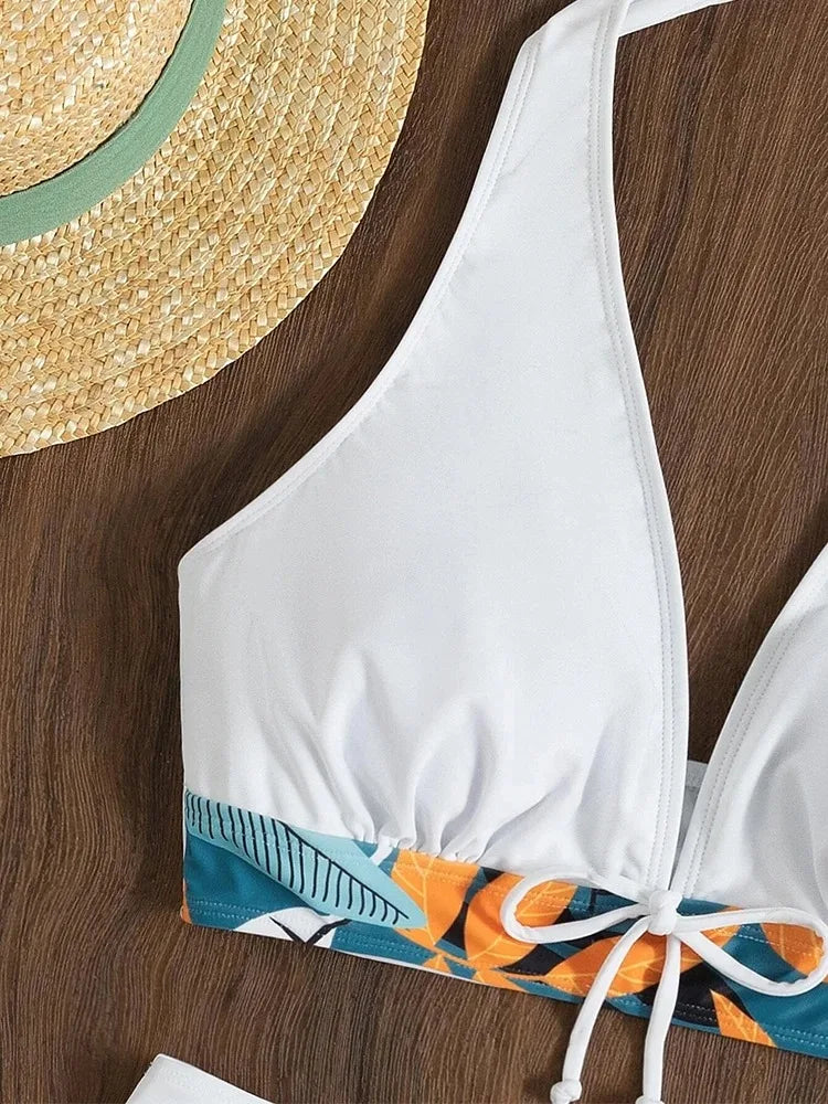 Sophie | Women's Patterned High Waist Bikini Set