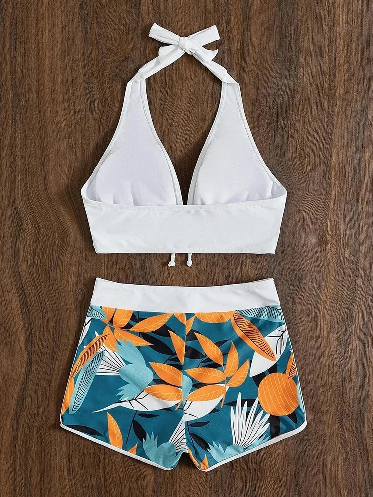 Sophie | Women's Patterned High Waist Bikini Set