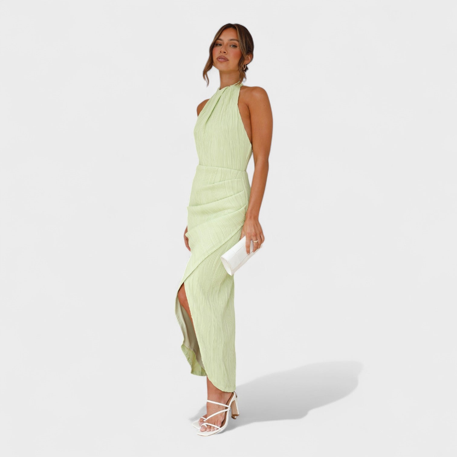 Elegant Pleated Cocktail Dress for Events